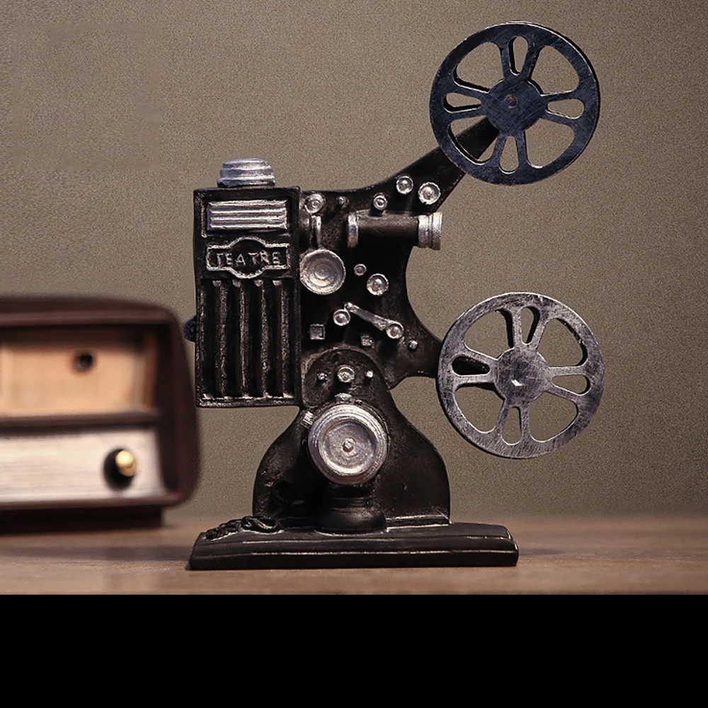 

Room Decor Retro Movie Projector Model Interior Furnishings Resin Handicraft Creative Modeling Gifts From Friends Holiday Gift