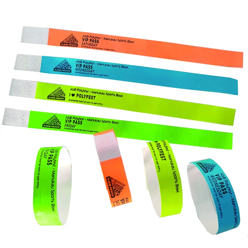 

Custom Waterproof ID Arm Band,Events Tyvek Bracelets,Festival Paper Wristband