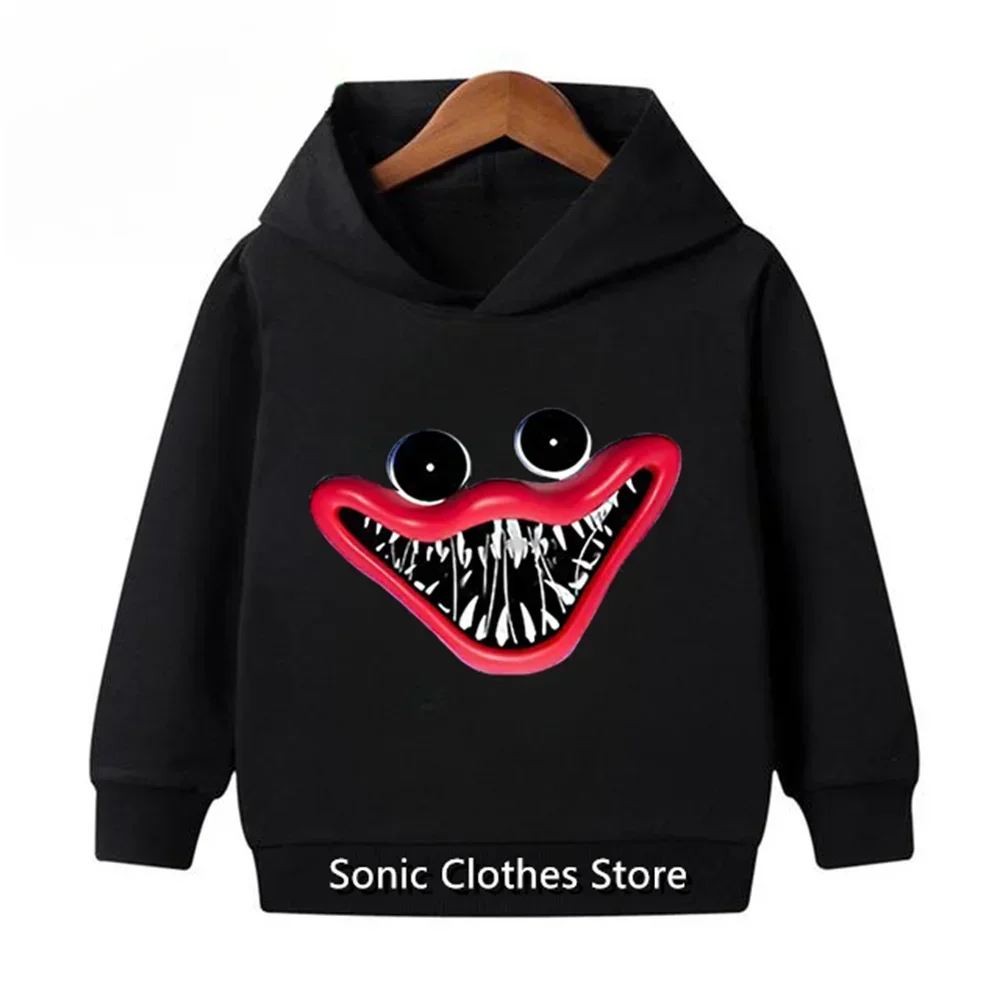 Game Poppy Time Hoodie Kids Marios Clothes Baby Boys Long Sleeve Sweatshirt Cute Kids Pullover Sweater Girls Autumn Tops