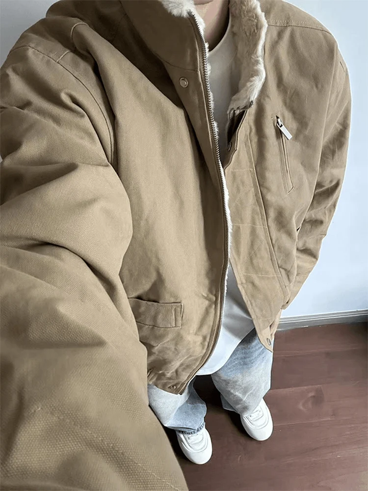 

American Sle Bomber Спецодежда Flight Jaet Хлопковое пальто Мужское и женское зимнее высококачественное теплое пальто с воротником-стойкой на подкладке...