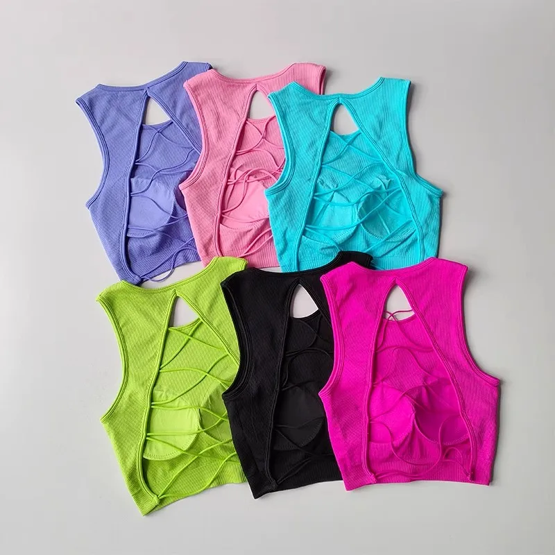 High Waist Summer Fitness Shorts for Women Hip Lifting Tight Running Yoga Shorts Gym Yoga Underwear Fitness Bra Sports Bra image 2