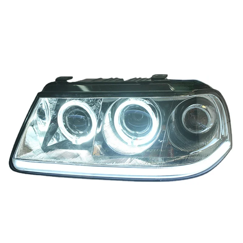 For Volkswagen Santana 3000 headlight assembly Modified LED lens lamp daytime running lights turn signal Xenon headlights