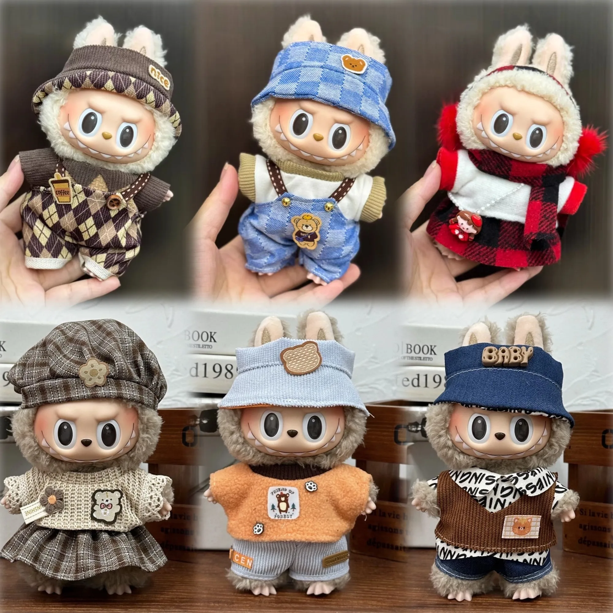 Ropa De Peluche Para Muñeca De 17 Cm – Capucha Y Accesorios Para Labub, Regalo Para Coleccionistas