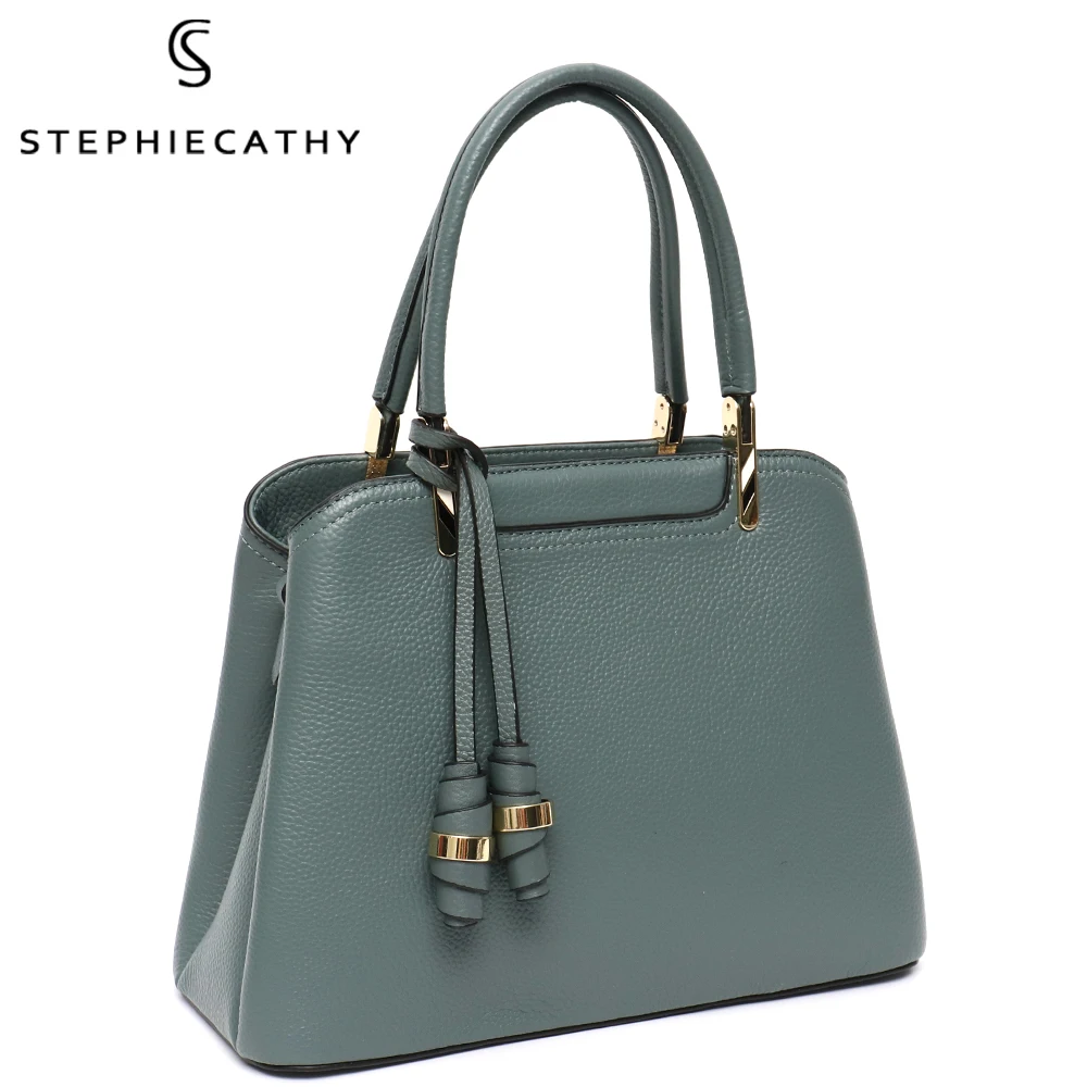 

SC Luxury Brand Design Genuine Leather Tote Top-Handle Handbag For Women Ladies Shoulder Bucket New Trend Casual Crossbody Bags