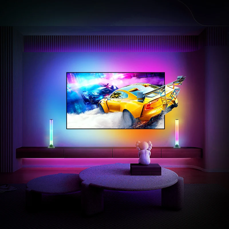 Imagem -06 - Smart Light Bar Strip Kit Retroiluminação para tv Sincronização com Tela Kit Rgb 4k Compatível com Hdmi Dispositivo 2.0 Caixa de Sincronização para Filme Jogos ue Plug Eua