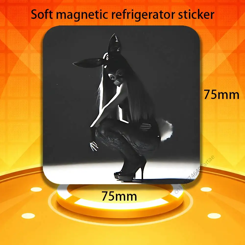 Ariana Singer Grande Yes And Fridge Magnets Magnetic Refrigerator Memorial Gifts For Kitchen Office Locker Travel Home Deco