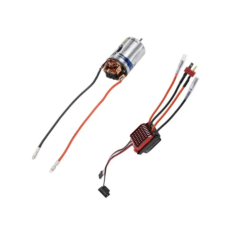 AINY-High Voltage ESC T Plug Set 550 28T Waterproof Brushed Motor 320A For 1/10 RC Crawler SCX10 D90 Traxxas Axial Tamiya