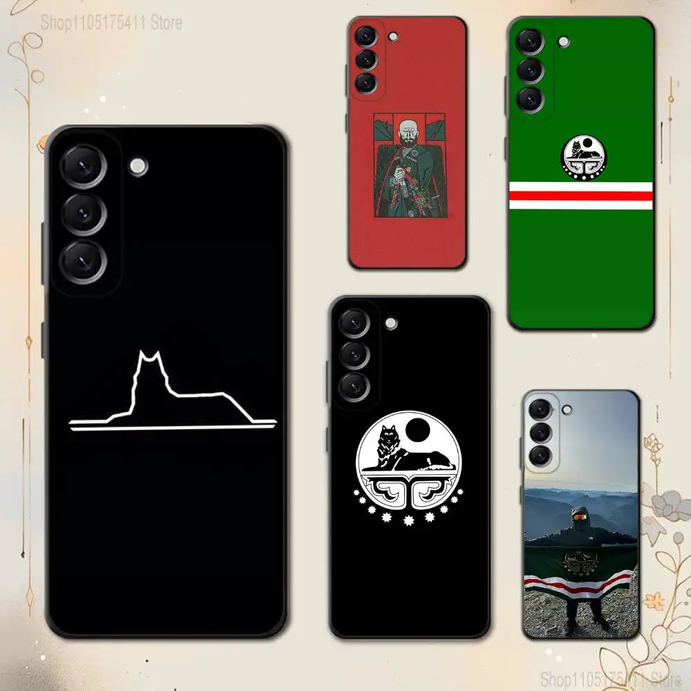 

ChechenS Coat of Arms Flag Phone Case For Samsung Galaxy A 73,72,51,53,52,71,22,5G,Note,J7,8,9 Soft Black Cover