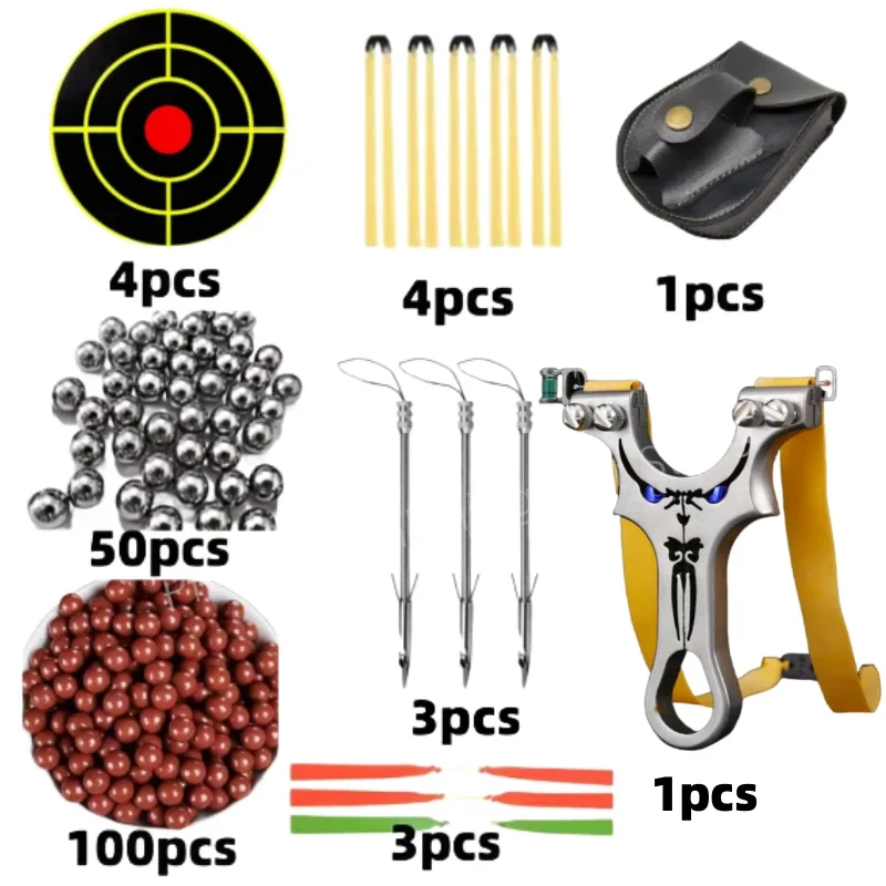 

High Quality Hunting Stainless Steel Slingshot Professional Hunting Slingshot High-power Outdoor Adult Competition Game Toy