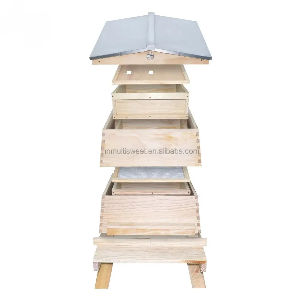 

Chinese WBC & British National Beehive, Standard Wooden Bee Hive Box for UK Beekeeping