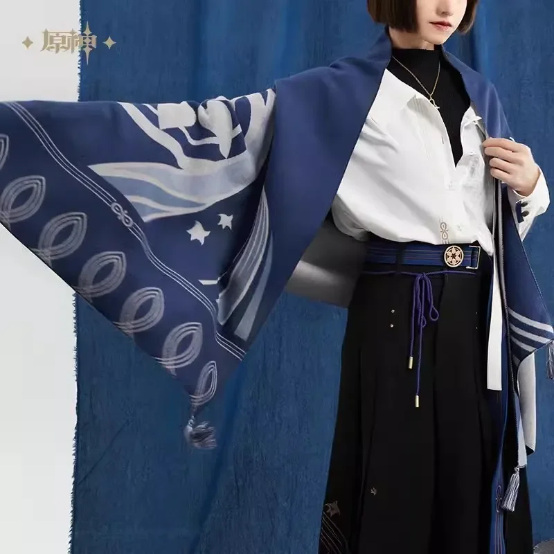 

2025 new Game Wanderer Theme Scarf Birthday Gift Men's and Women's Four Seasons Genshin Impact Scarf Cloak Winter Warm Cloak