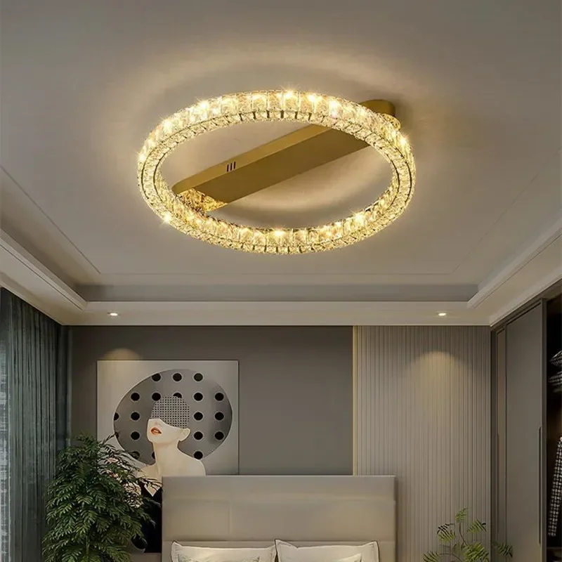 

Modern Creative Crystal LED Ceiling for Dining Bedrooms Living Rooms Stair Chandeliers Luxuriou Gloss Designer Lighting Fixtures