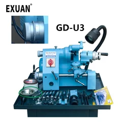 New 220V/380V Drill Sharpener Sharpening Machine for End Mill Twist Drill Cutter Grinding Too Cutter Grinder U2U3 Universal