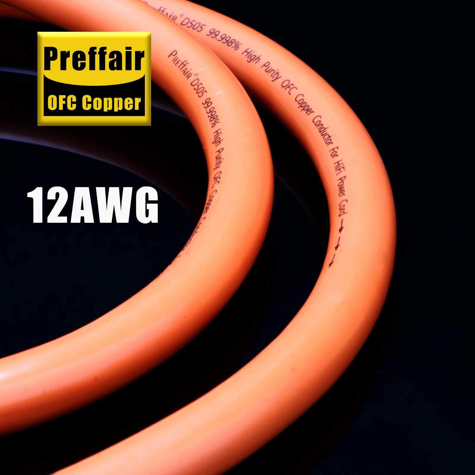 Preffair D505P080 5N OFC Reines Kupfer AU/EU/US Stromanschluss Stromkabel HIFI für Verstärker/Netzfilter – Detail 2