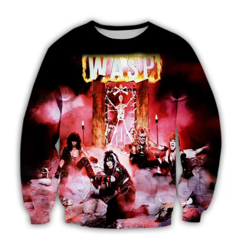 Popular W.A.S.P Rock Casual Sweatshirt 3D Print T-shirt Men/Women Long Sleeve Tee Shirt Summer Fashion Hip Hop Y2k Tops - Image 4