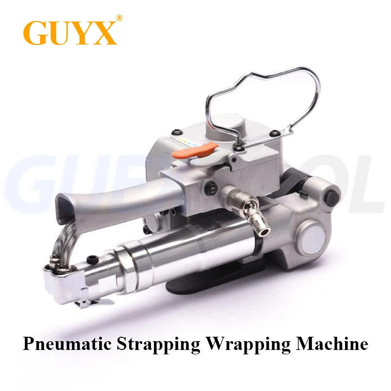 الهوائية الساخنة الذوبان آلة التعبئة والتغليف شريط الصلب البلاستيكي PET المحمول البلاستيك PP شريط الساخنة الذوبان حزمة آلة أداة Banding آلة التعبئة والتغليف الهوائية