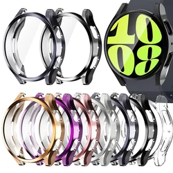 Case For Samsung Galaxy Watch 7 40/44mm Screen Protector TPU Plating All-Around Watch Case For Galaxy Watch 6 5 4 FE Accessories