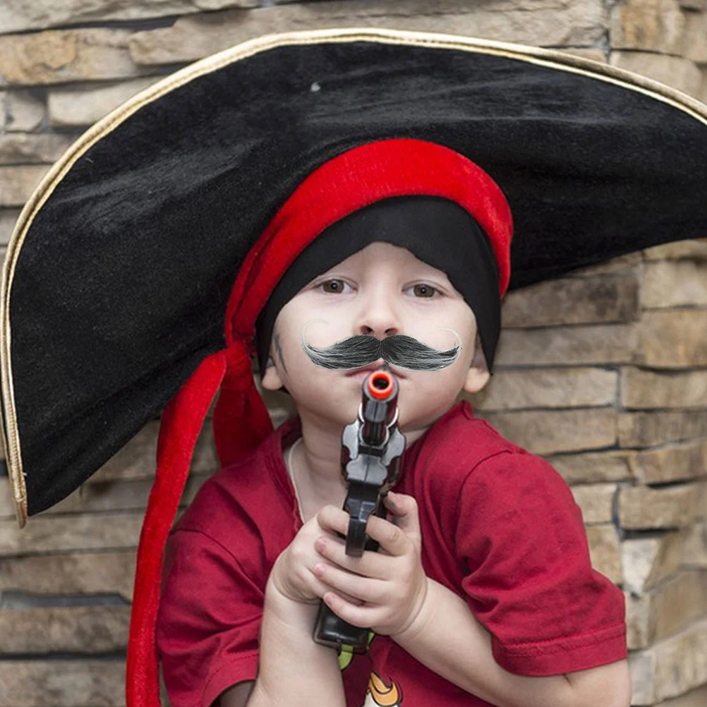 2 pçs halloween barba realista bigode condicionador vermelho simulado simulação masculino óleo shampoo realista