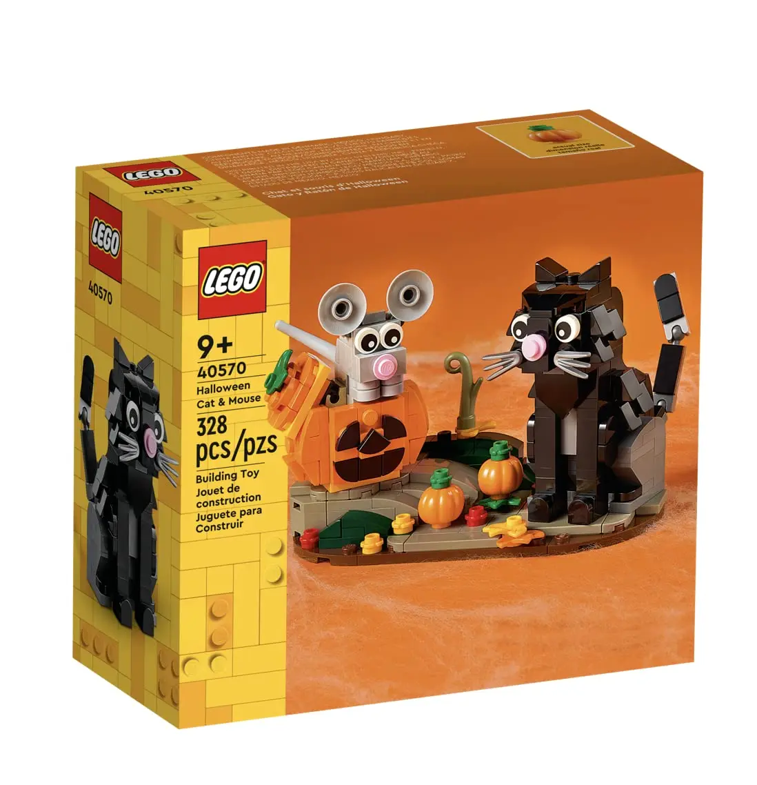 LEGO Halloween Cat & Mouse Children Building Blocks Toys Gift for Children\'s Kids Birthday Christmas New Year 40570