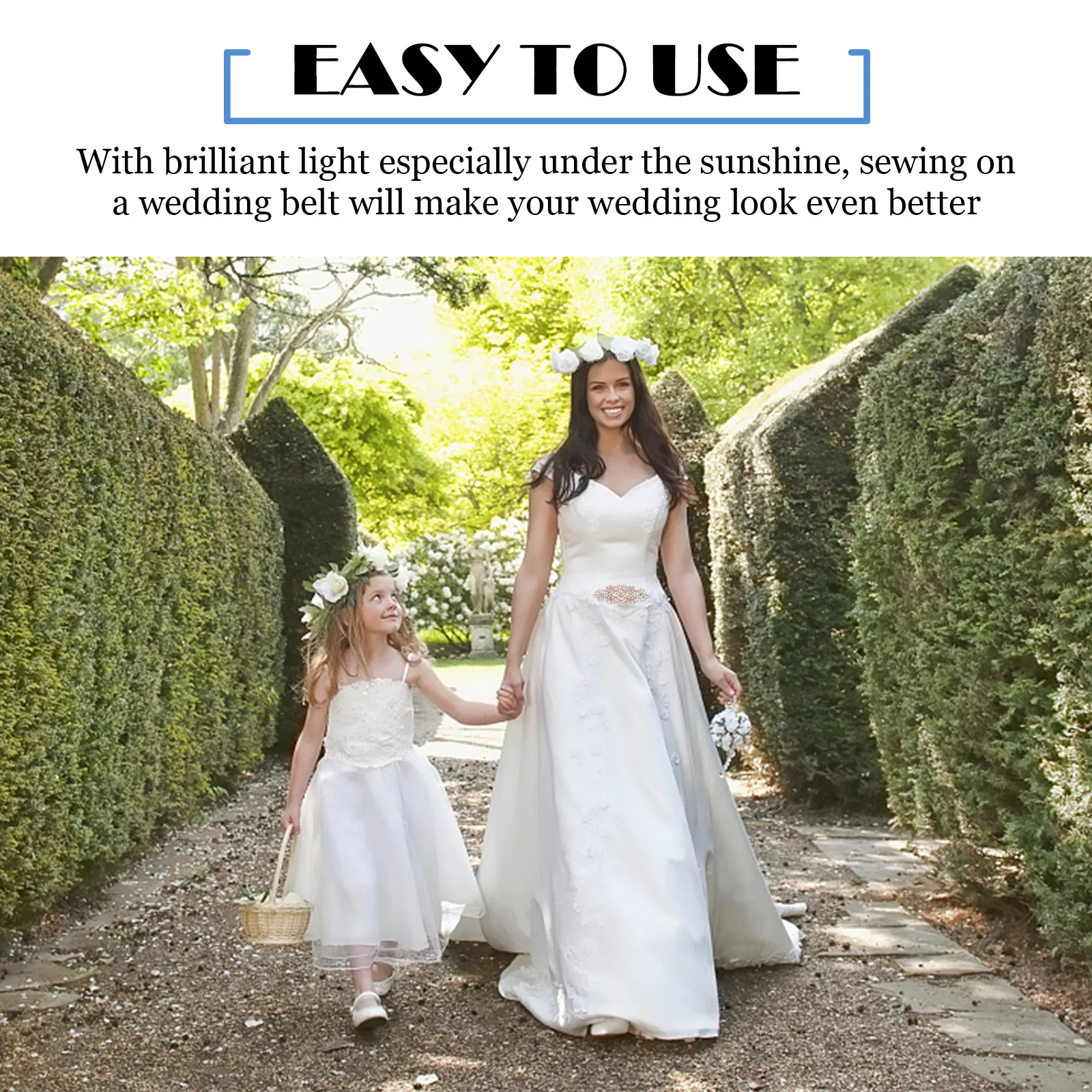 

Belt Applique Pearl Rhinestone Patch For Bridal Dress Sewing Craft Garment Accessory Handicraft