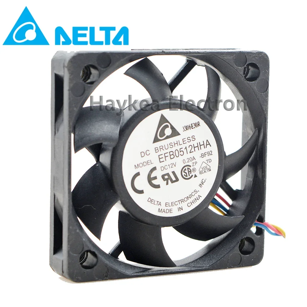 Untuk delta 5 5cm fan kipas DC 12V 0.20A casing pc komputer Server Inverter pendingin kipas pendingin aksial