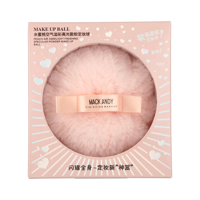 MACK ANDY Finishing Makeup Highlighter Loose Setting Powder Face Fixator Make Up Oil-control Brighten Big Puff for Skin Cosmetic