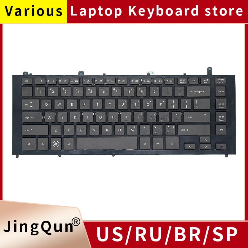 New US/RU Russian laptop Keyboard For HP Compaq ProBook 4421S 4420S 4425S 4426S 4420 MODEL-SX7 layout With frame
