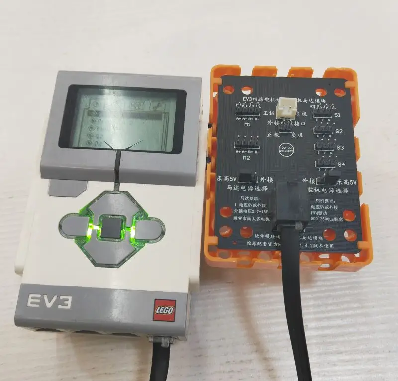 EV3 gigi kemudi 4 arah Motor empat arah, modul ekspansi roda McNamm, perlengkapan kemudi pompa pengisap elektronik