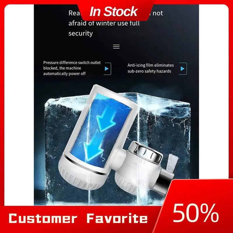 AT03 Top Easy Installation Fast Heating Mixing Faucet Instant Electric Water Heater Faucet Heater With Digital Display EU-Plug D