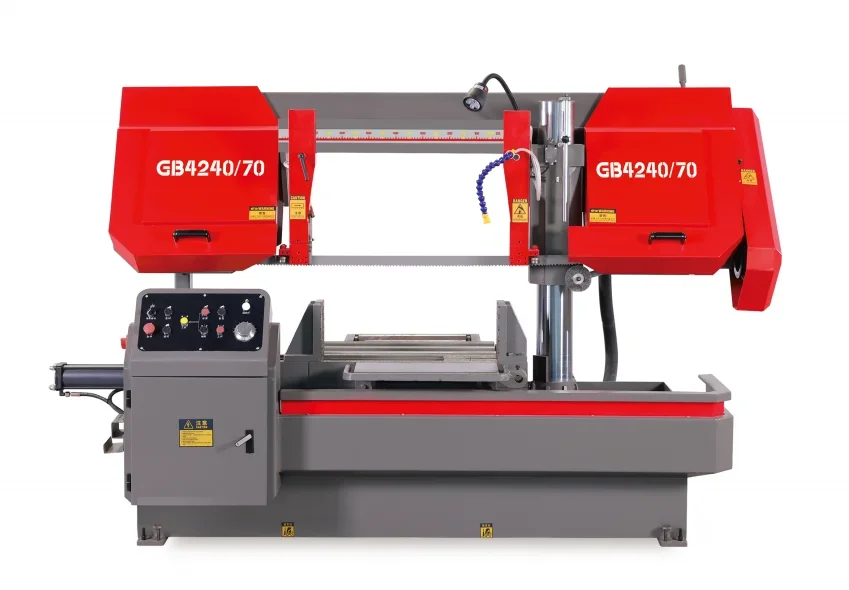Premium GB4240/70 Semi-Automatic Metal/Steel Cutting Band Saw Machine Horizontal Type 4.0Kw Motor Mechanical