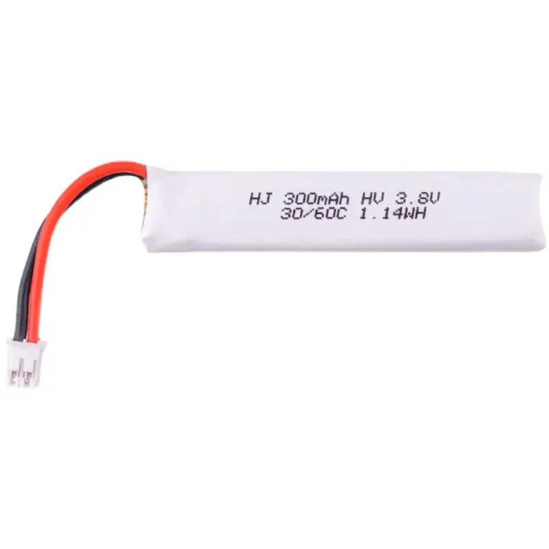 4pcs/lot 3.8V 300mah 30C 60C Mobula6 7HD Brushless Crossing Aircraft Model Lithium Battery Pack