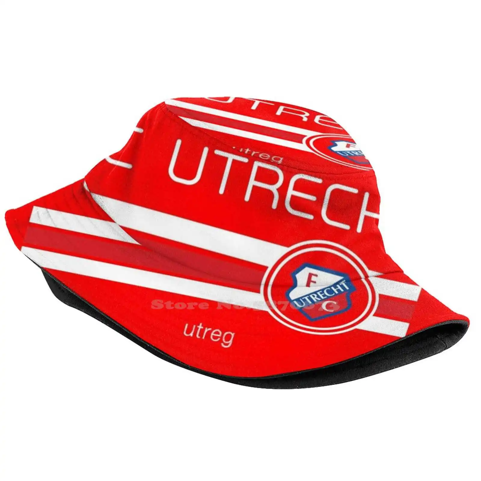 Eredivisie-Fc Utrecht ( Home Red ) Unisex Summer Outdoor Sunscreen Hat Cap Football Eredivisie Fc Utrecht Utreg Holland Dutch