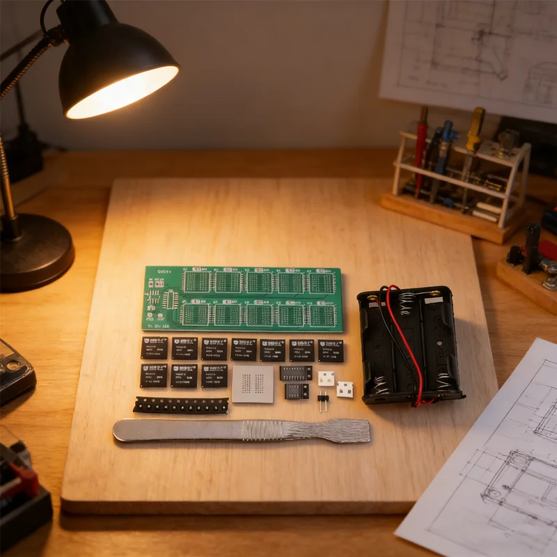 Kit de Placa de Prática de Soldagem com Chipset BGA para Treinamento de Luz Fluida Decimal; Acessórios Avulsos para Fins Educacionais