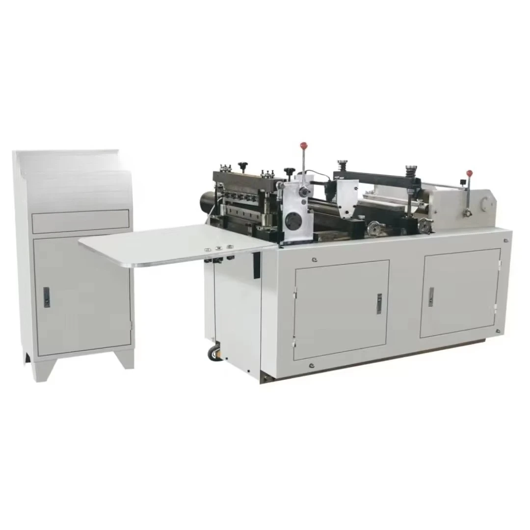 QD300 Plastic Tube Bag Cutting Machine Automatic High-Speed Pvc Sleeve Pe Film Roll Cutting Machine
