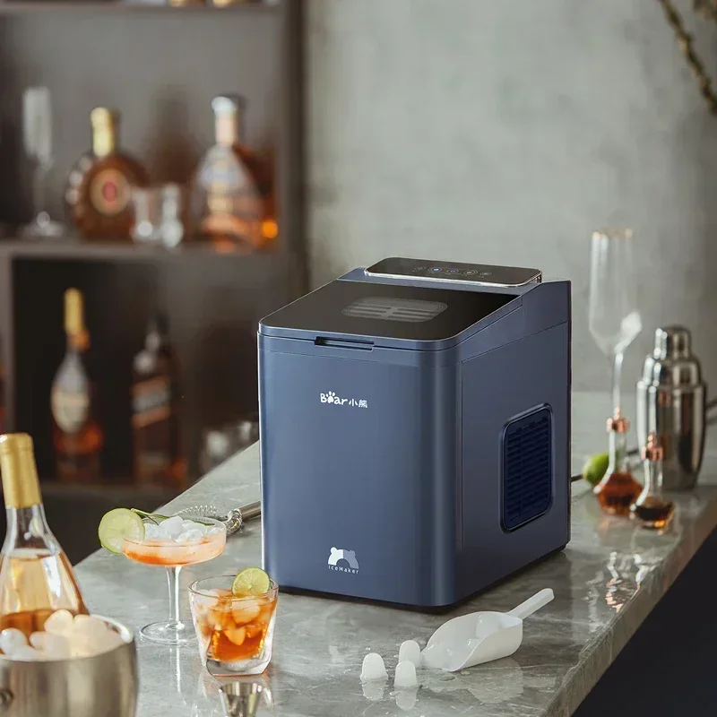 Excellent Top Quality 12KG/24H Electric Ice Machine Maker Bullet Cylindrical Cube Making Countertop For Home Commercial Small Mi