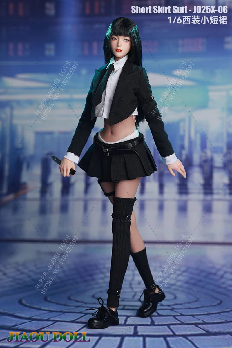 Em estoque JO25X-06 escala 1/6 feminino soldado roupas acessório saia curta terno para figura de ação de 12 polegadas modelo boneca corpo