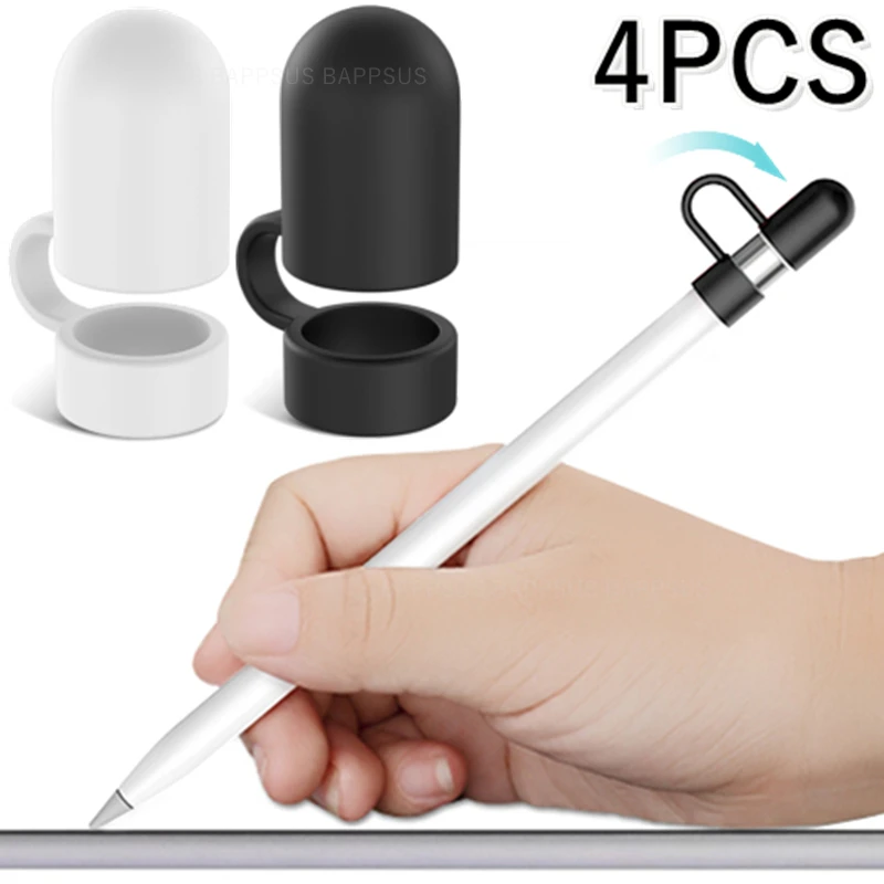 Soft Silicone Pencil Cap Protective Holder for Apple Pencil 1st Anti-Lost Replacement Pen Protector Cover Caps for IPencil 1st