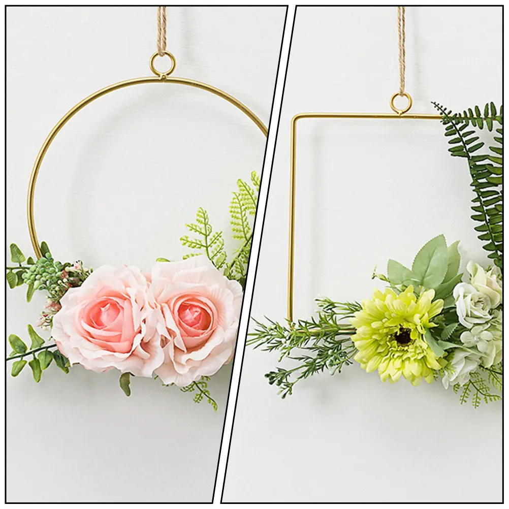 

Набор из 6 искусственных подвесных цветочных гирлянд, декоративные венки из металла, имитация цветов для украшения стен дома, витрин магазинов, свадеб