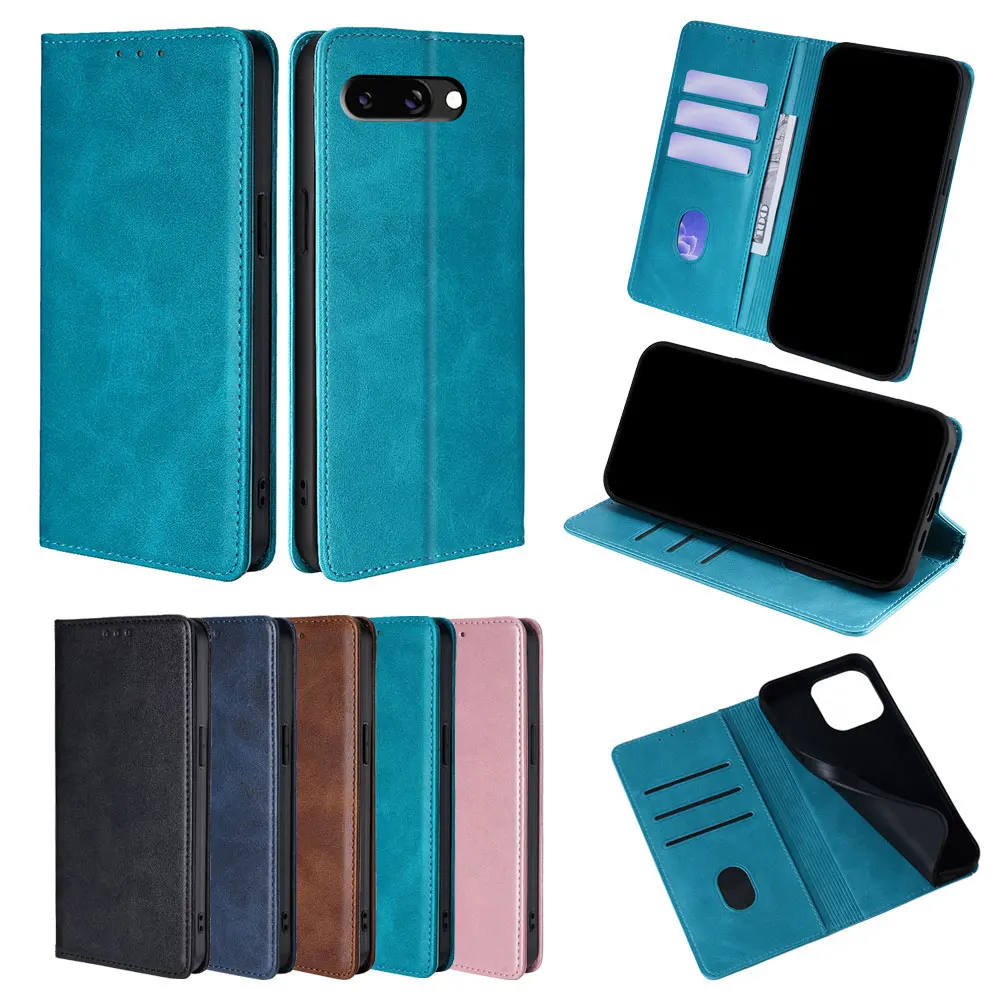 

Business Magnetic Flip Leather Wallet Phone Case for Pixel 9 Pro XL/9A/8/7/6 Pro/8A/7A/6A Cover