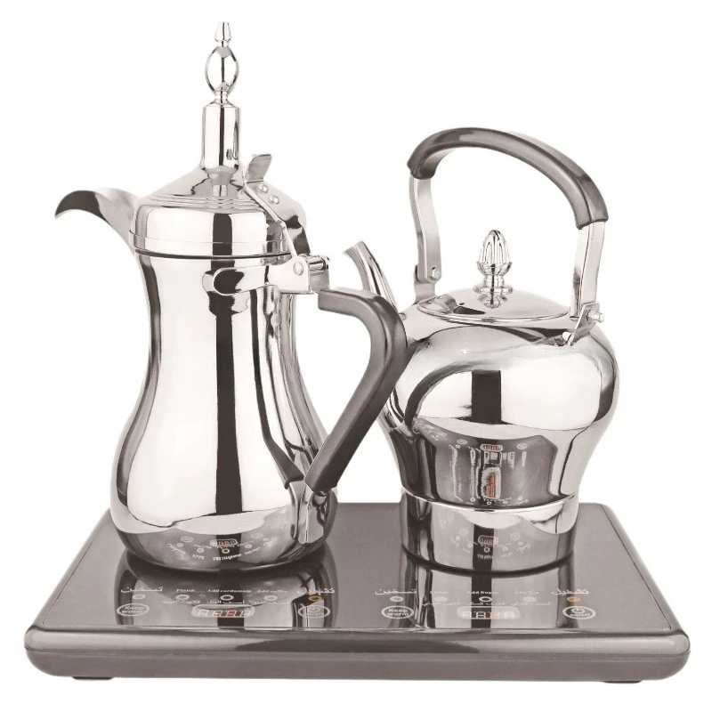 

Stainless steel Arabian coffee electric cooking stove double pot brewing tea coffee milk tea Middle East electric coffee pot 1L