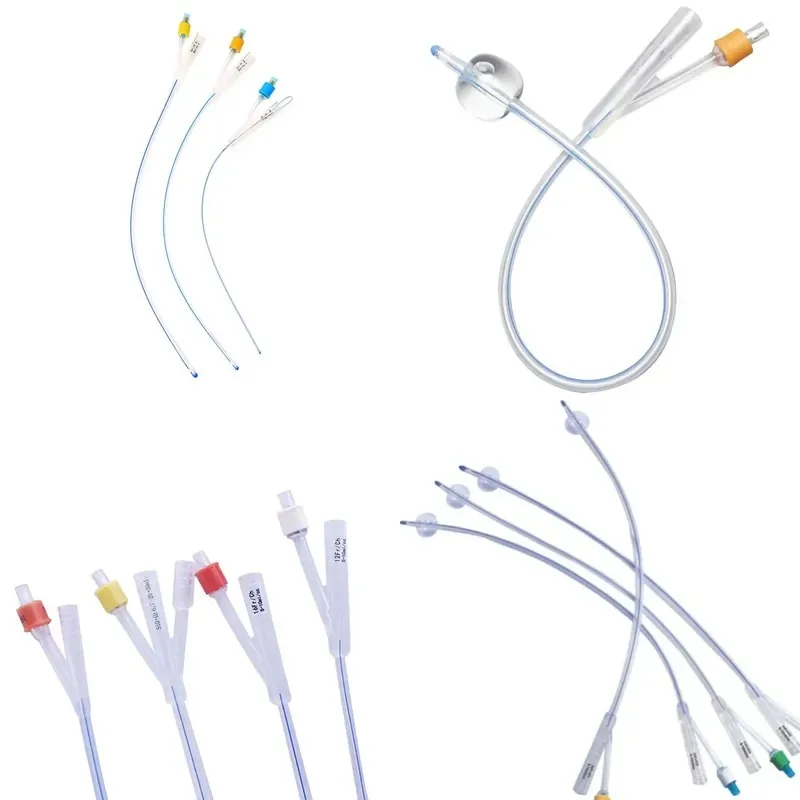Foley Catheter Disposable Sterile 100% Silicone Coated Latex Foley Balloon Catheter SIN-FCS