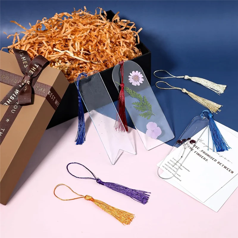 مجموعة قوالب راتينج المرجعية من السيليكون، قالب إشارة مرجعية مكون من 5 أشكال مع 20 شرابات لمستلزمات صناعة الإيبوكسي اليدوية