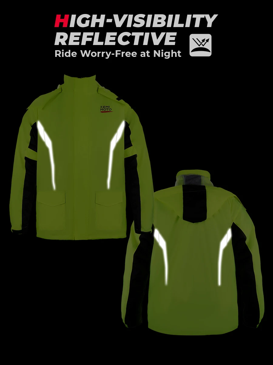 Motorcycle Raincoat Men Summer Rainstorm Split Suit Waterproof Pants Portable Set Biker Durable Soft Rain Coat Outdoor Riding image 3