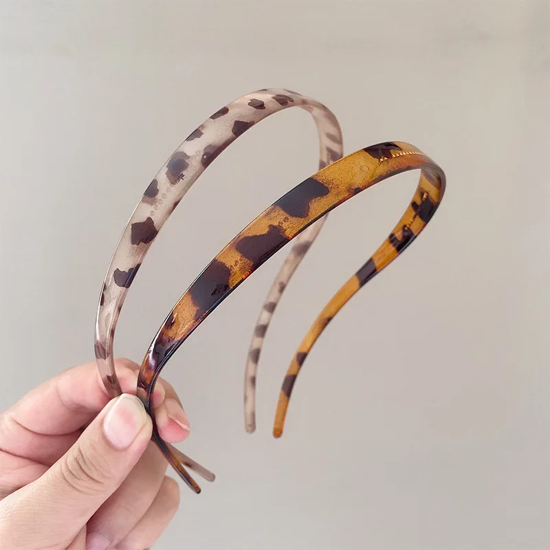 Women Glasses Hairband Leopard Print Headwear Headband Head Hoop Versatile Turban Fashion Hair Accessories Makeup Head Hoop