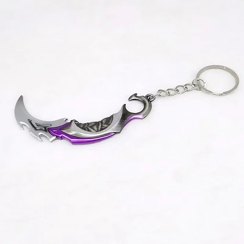 Impression Plunder Sword Keychain Metal Mob's Claw Blade Keyring Cosplay Accessories