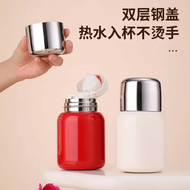 Portable Water Cup 316 Stainless Steel Insulated Cup for Women New Tea-Water Separation Steeping Tea Cup High Aesthetic