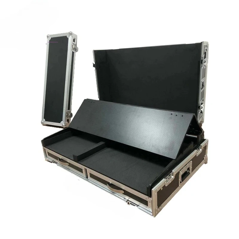Flight Case Lighting Controller MA2 OnPc Command Fader Wing Dual 22'' Touch Screen Case