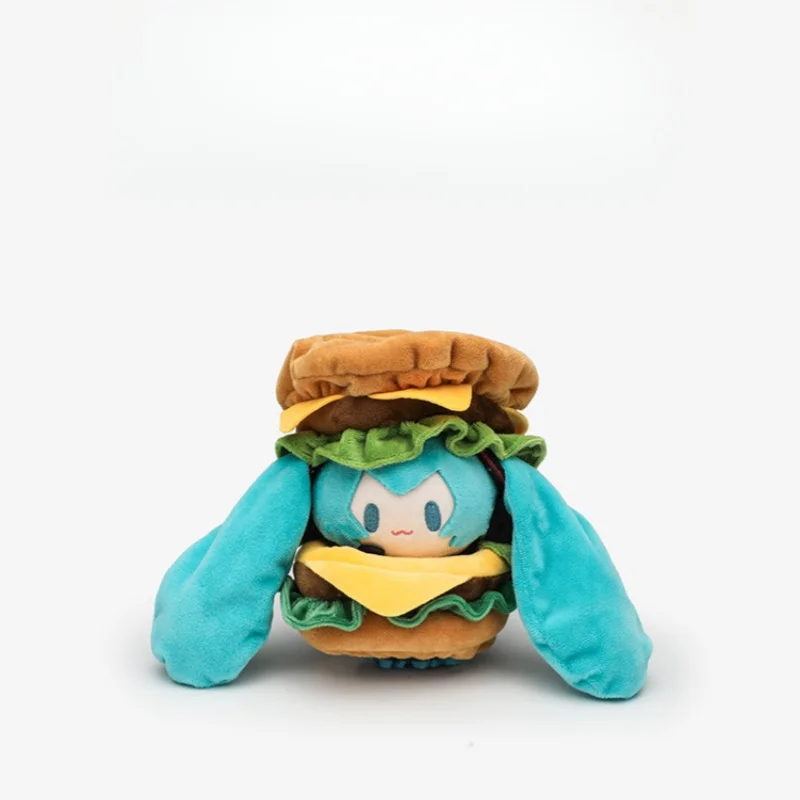 Hatsune Miku Cute Doll Creative Ding Bao Series Burger Clothing Flowing Song Mirror Sound Cute Doll Soft Cute Gift for Friends