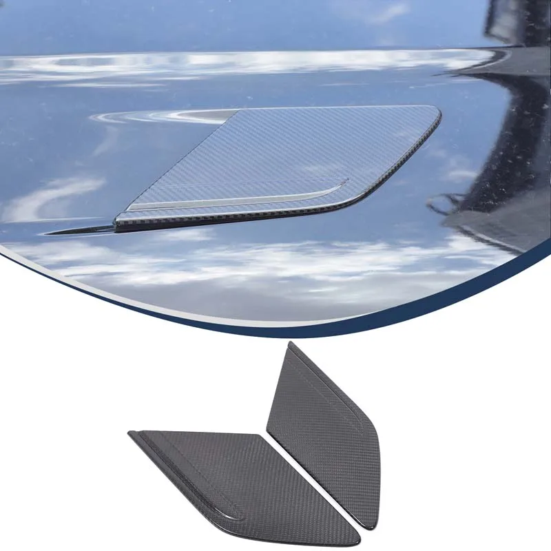 

For Land Rover Range Rover Sport 2023+ Real Carbon Fiber Car Hood Side Decorative Cover Sticker Car Protection Accessories