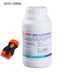 Original 8222 8333 8777 250ml Touch Screen OCA Glue Removing Liquids Mobile Phone Explosion Screen Repair Glue with Scraper